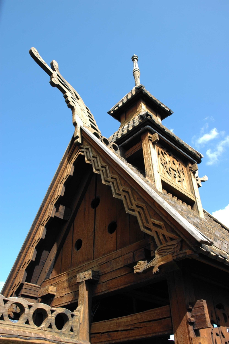 Detaljer, stavkirken fra Gol i Hallingdal, bygning nummer 181 på Norsk Folkemuseum