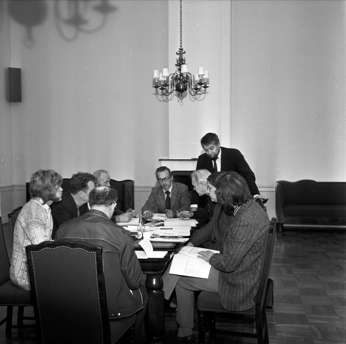 Kurs om företagshälsovård i Söderfors, Söderfors socken, Uppland oktober 1973