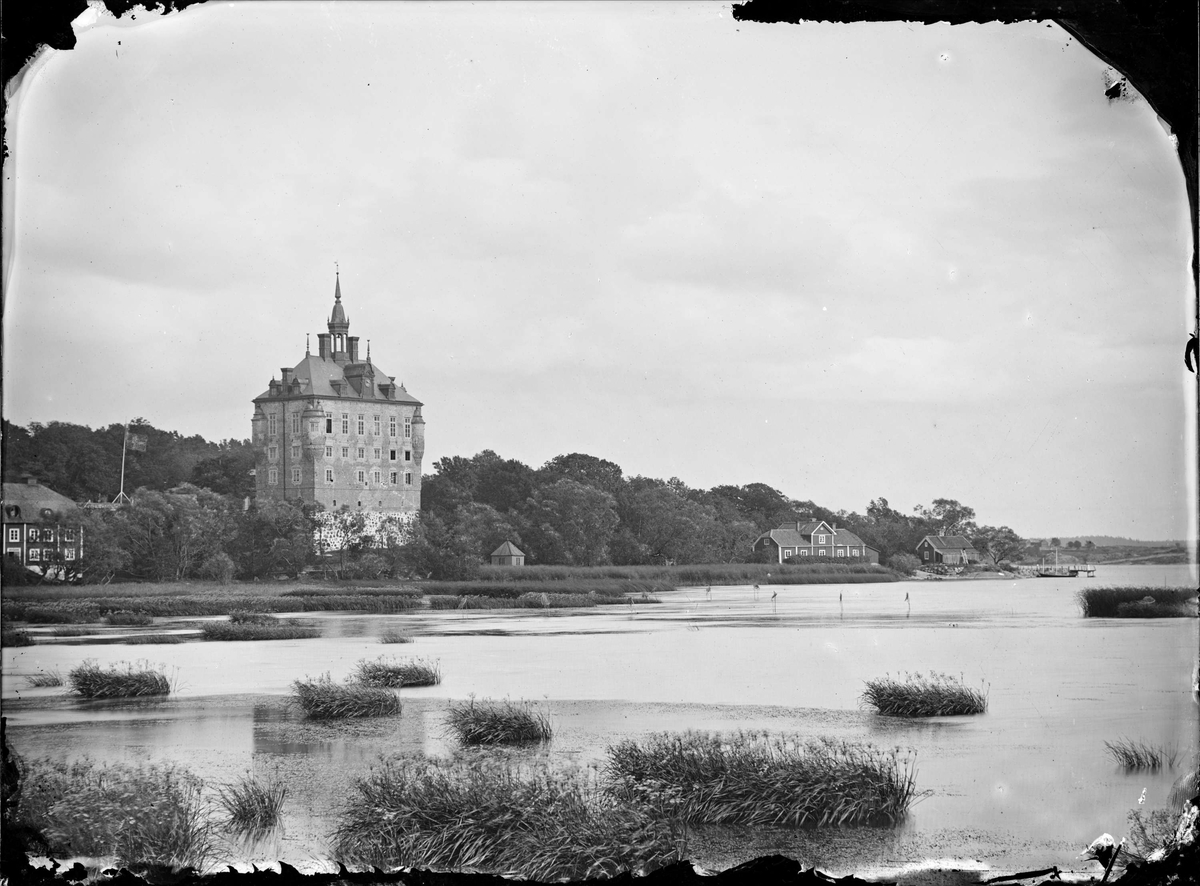 Wiks slott från söder, Balingsta socken, Uppland 1860-tal