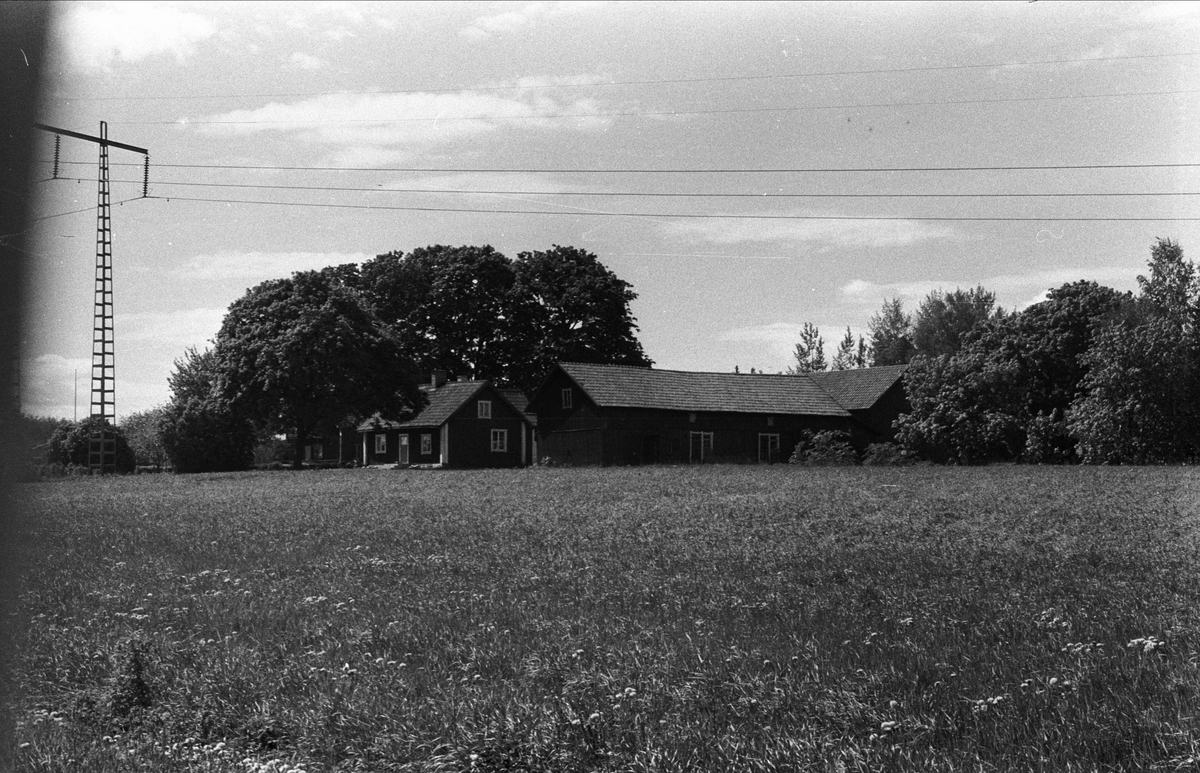 Vy över Snörom, Björklinge socken, Uppland 1976