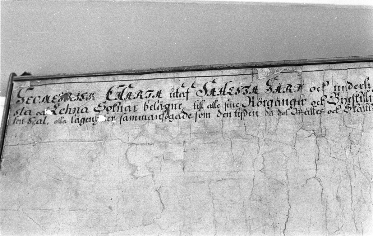 Avmätningskarta över Salsta-Vattholma från 1710-1711.
I privat ägo hos Joakim von Essen
SM1117
Lena socken, Uppland 1977