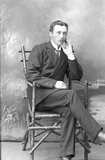 Enligt fotografens journal Lyckorna 1909-1918: "Högström, Herr Ljungskile".