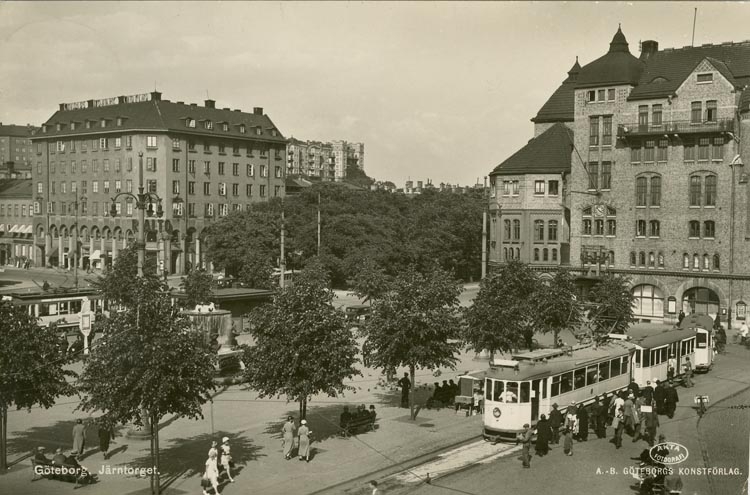 Notering på kortet: Göteborg. Järntorget.