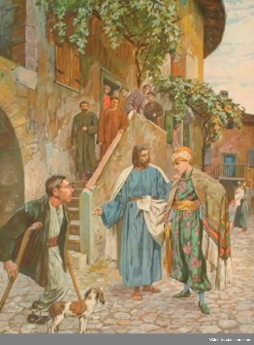 Kristendomskunskap.Jesus und der reiche Jüngling.Konstnär: Hans Lietzmann, 1927.