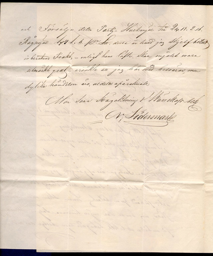 Albumblad innehållande 1 monterat förfilatelistiskt brev

Text: Brevomslag från Umeå den 9 november 1844 till Stockholm

Stämpeltyp: Normalstämpel 7  typ 1
