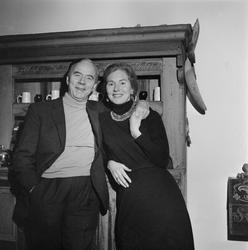 Hjemme hos Alfred Maurstad.