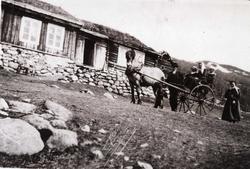 Huso i Lio i Hemsedal, ca. 1920
Frå venstre: Olaf Huso (1884