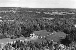 Gården Volden i Eidsberg, flyfoto 26. juni 1956.