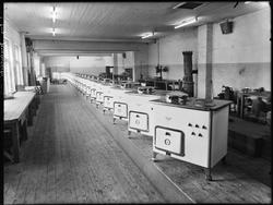 Interiør fra Sarpsborg jernindustri Braut. 1947, produksjon 