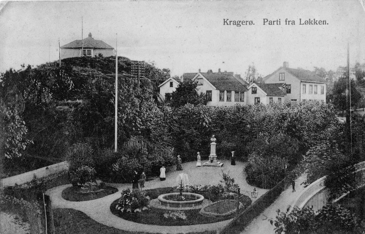 Schweigaardsparken i Løkkebakken. Kragerø
