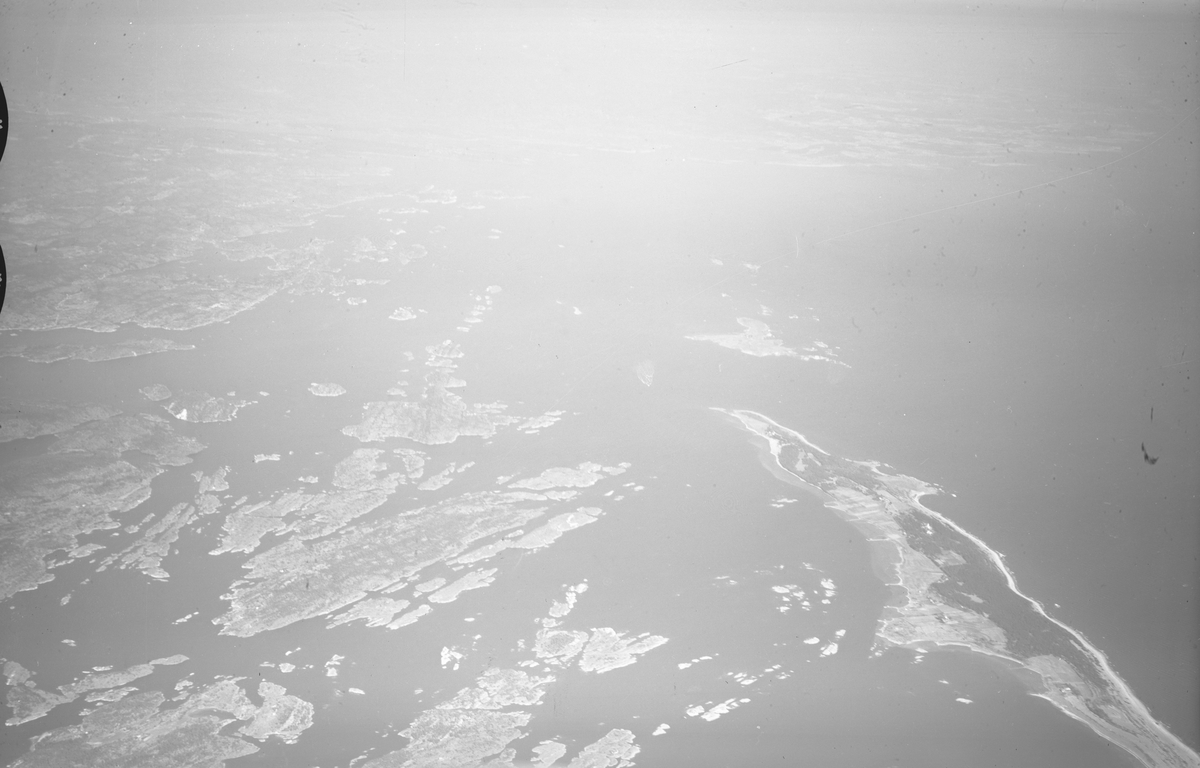 Flyfoto fra Jomfruland 27/8-47. Kragerø