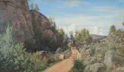 Middagsstemning, Frøsland [Oljemaleri]