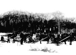 Muligens tatt på Bangsund i Namsos kommune, ukjente personer