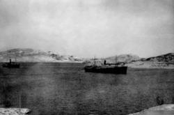 Lastebåter i Nærøysundet under 2. verdenskrig