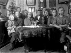 Albert Ramfjord og Anna Fjærli Ramfjords juleselskap fra omk