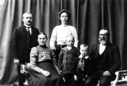 Elise, Thomas, Alf, Anna Hegge og Andreas og Kristian Myrmo