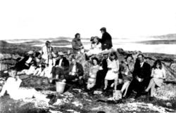 Barnelosjen på tur i Valøya i Vikna