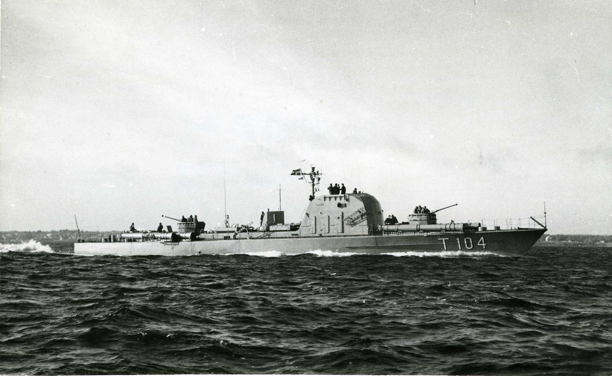 Motortorpedbåten Pollux (T 104) år 1956.