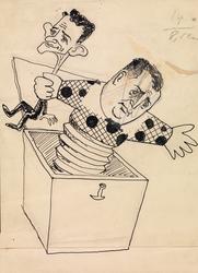 Ove Bang og Jan Reiner [Tegning]