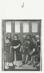 Gjenstandsfotografi av et alterskap fra Stranda kirke. Motiv