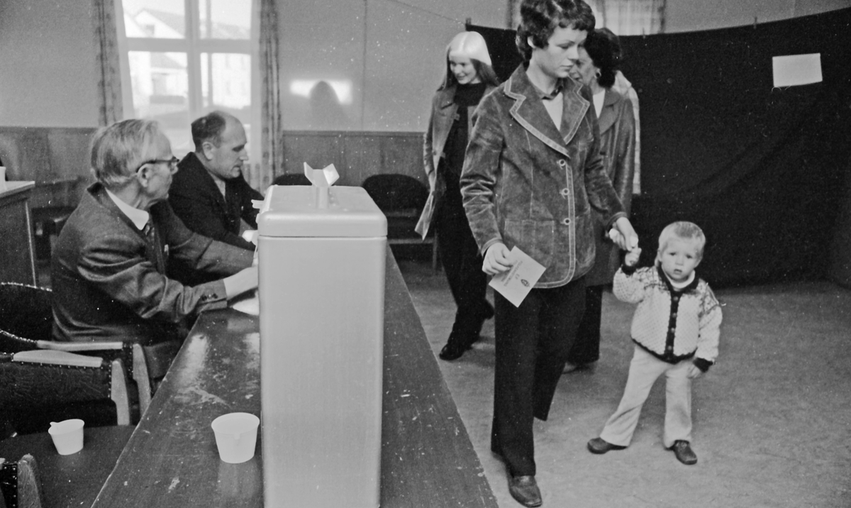 EF-Valget 24/25-9-1972. Det stemmes.