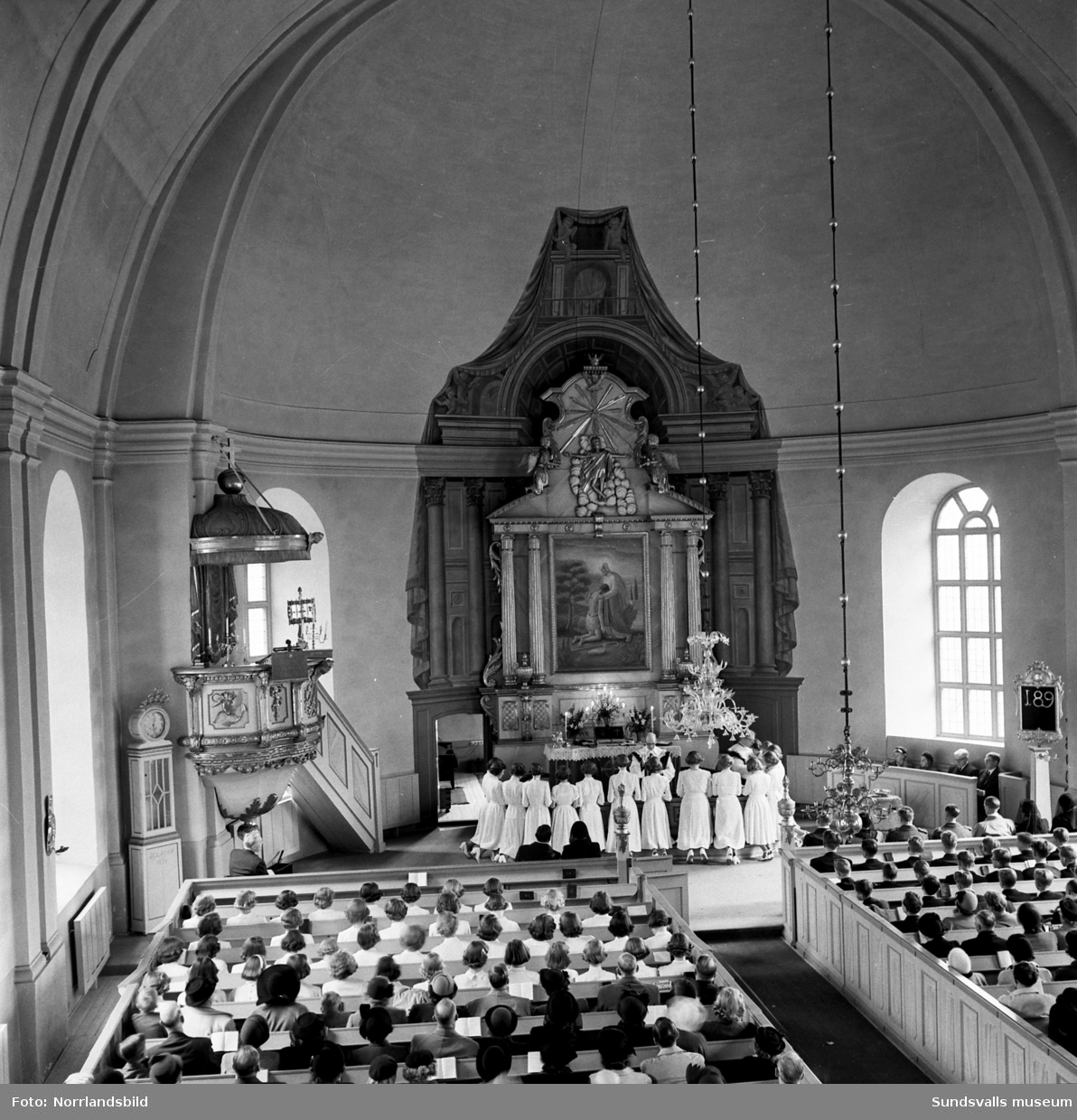 Konfirmation i Selångers kyrka.