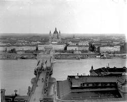 Panorama med Kjedebroen, Budapest