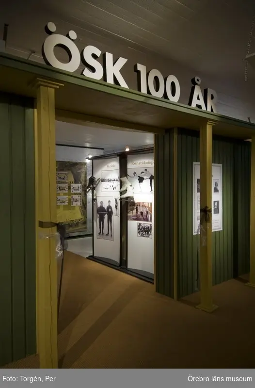 ÖSK 100 år, jubileumsutställning på Idrottshistoriska museet.