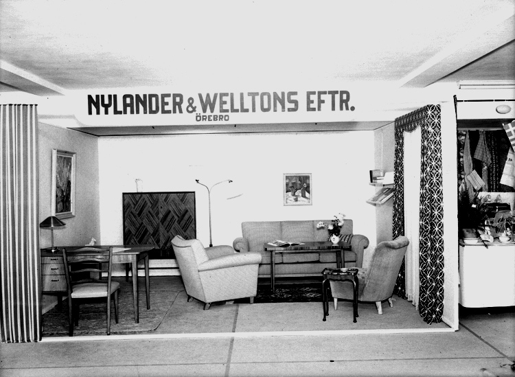 Nylander & Welltons eftr., affärsinteriör, möbler.