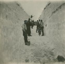 Tystigfonnen måket for hånd over Strynefjellet 1923