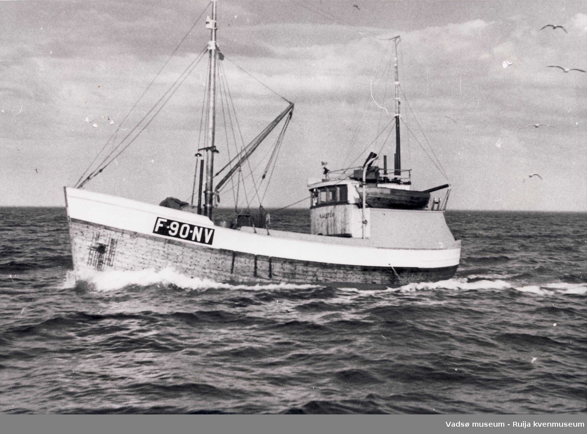 Båten Kjartan på sjøen 1959.