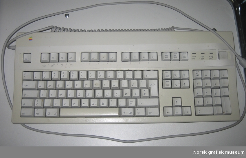 Tastatur til databehandling. Merke: Apple Extended Keyboard II