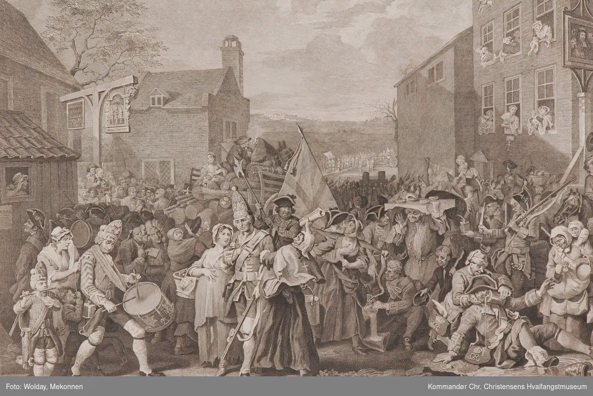 March of the guards towards Scotland in the year 1745
