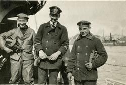 Tre tyske sjømenn i norsk havn