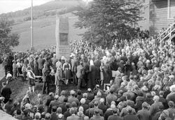 Aulestad, avdukningen av Bjørnsonsteinen.