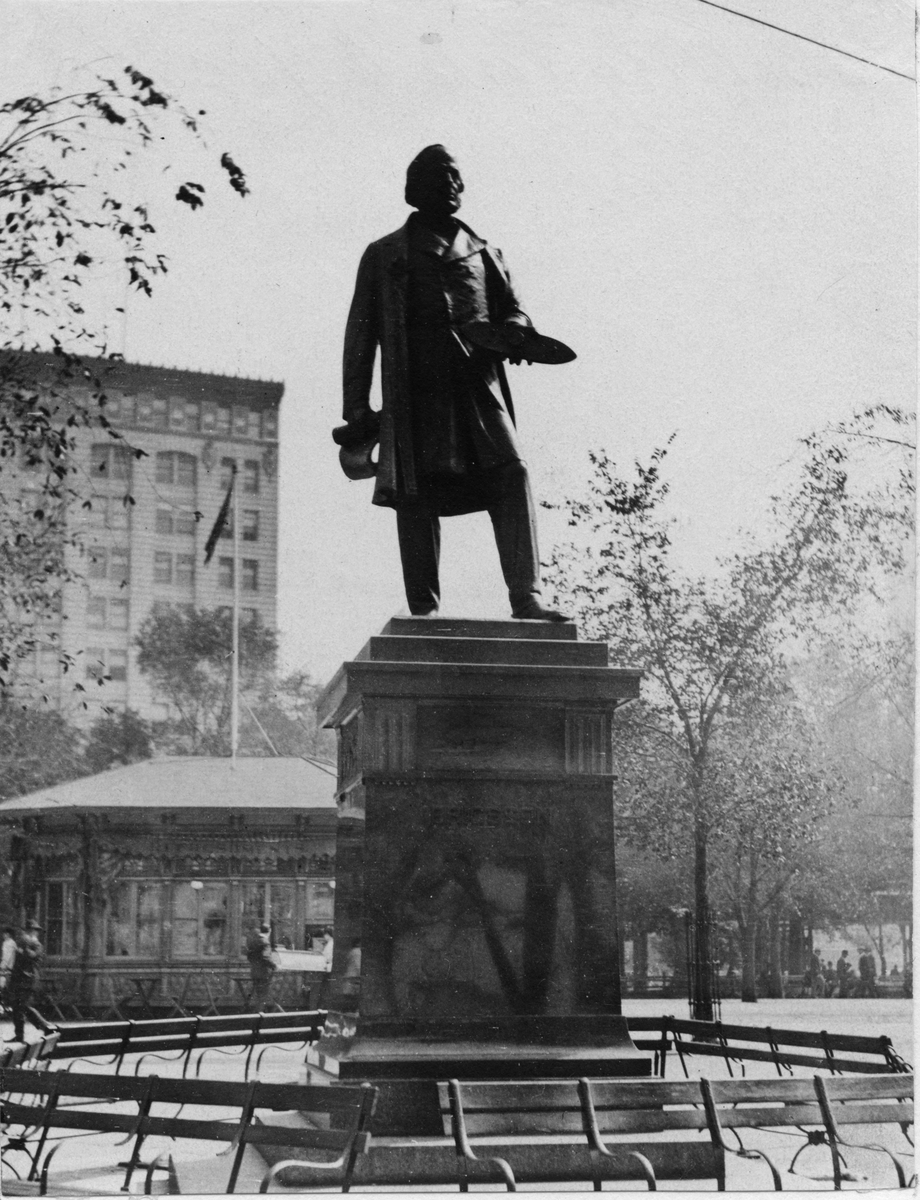 John Ericssons staty i Battery Park, New York City.
