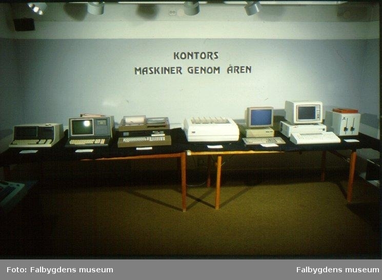 Utställning "Kontorsmaskiner" 1995.