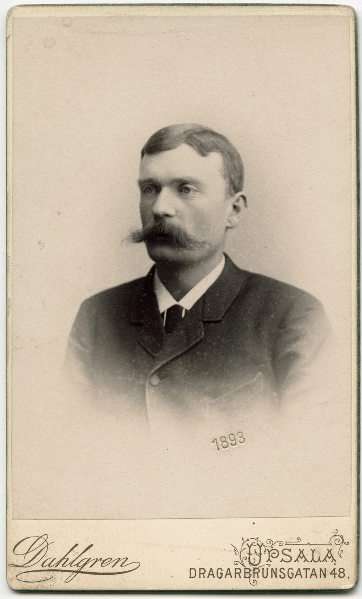 Kabinettsfotografi - man, 1893