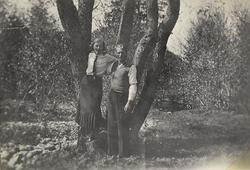 Fire ungdomar frå Sauherad på telttur