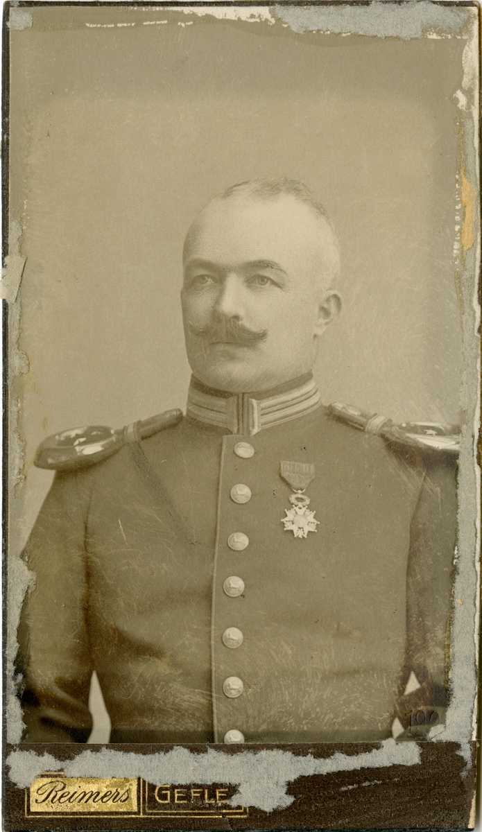 Porträtt av Karl Arvid Genberg, överstelöjtnant vid Norra skånska infanteriregementet I 24.