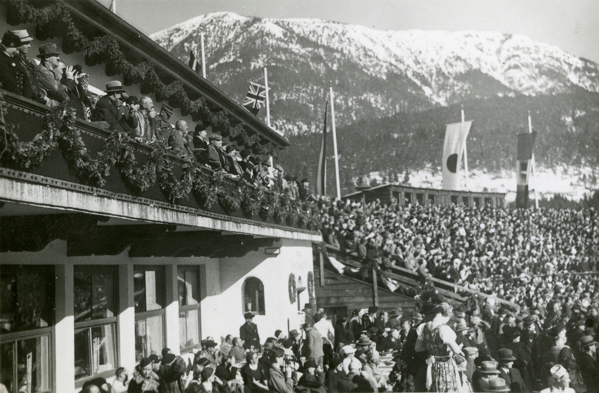 The grand stand during OG at Garmisch
