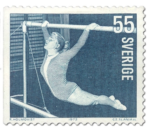 Gymnastik Marie Lundqvist, ingår i en serie Idrottsflickor