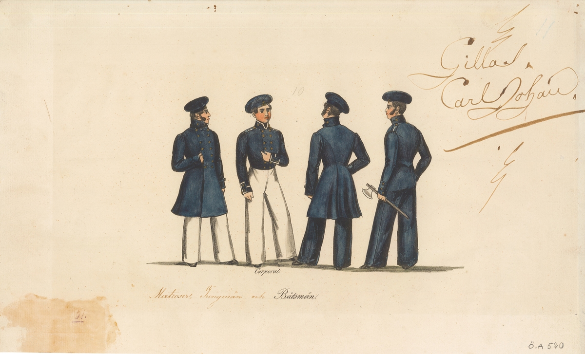 Fyra män i uniform.