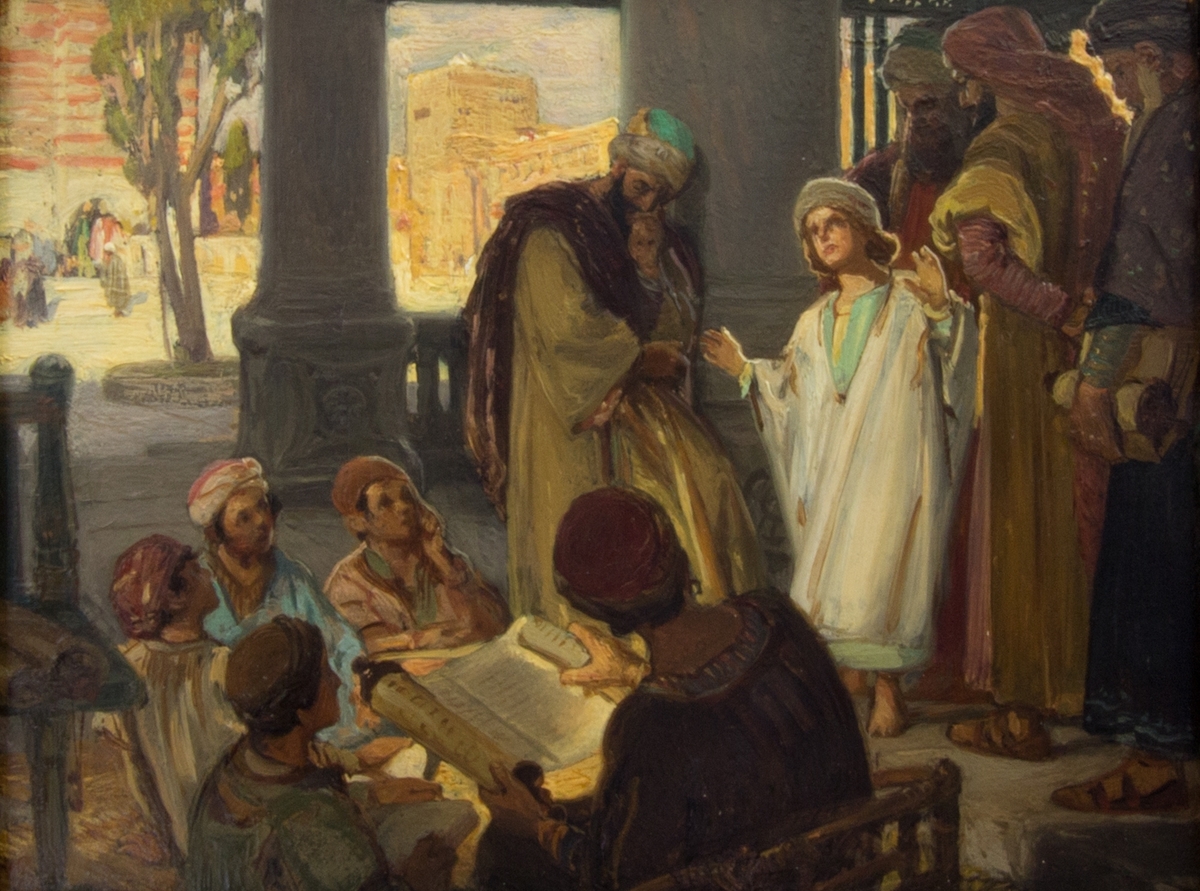 Jesus vid 12 års ålder i templet.