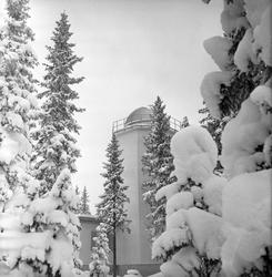 Solobservatoriet på Harestua i vakkert vintervær,13. februar