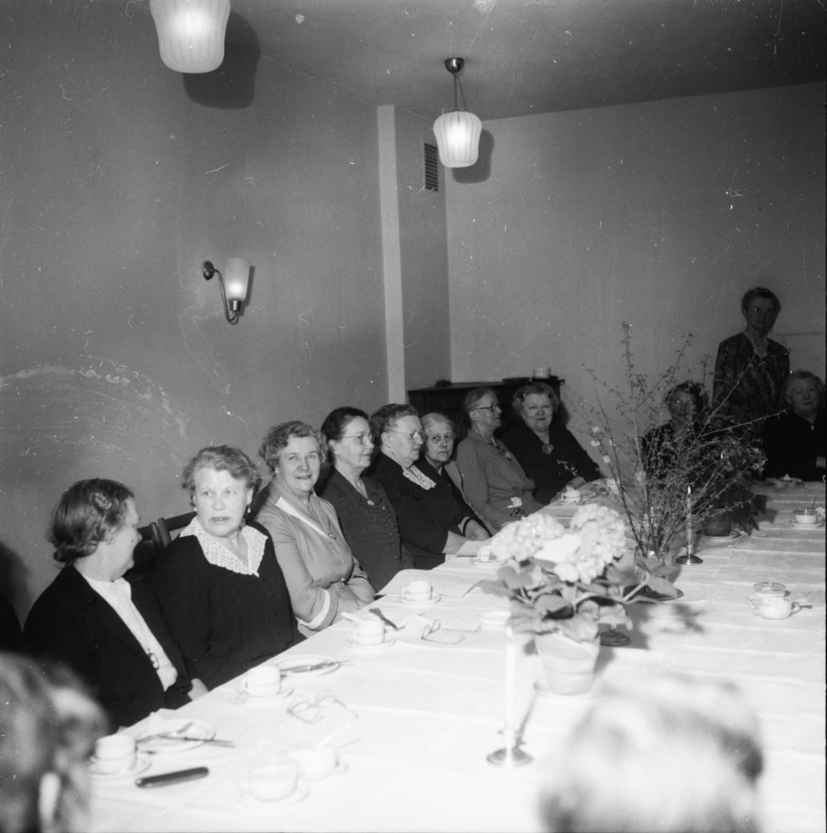 Vardens arkiv. "Kvinnfolk på Norøna. (50 år siden de gikk på skole)" 07.04.1954