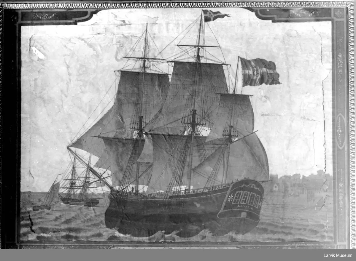 fartøy, seilskip, "Elisabeth" av Laurvig