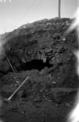 Byfossen, byelva: Velving av den gamle bybrua i Torvgaten, a