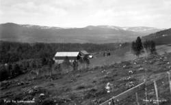 Postkort: ";Parti fra Lomundalen. 
Eneret G. Sverdrup 1935, 