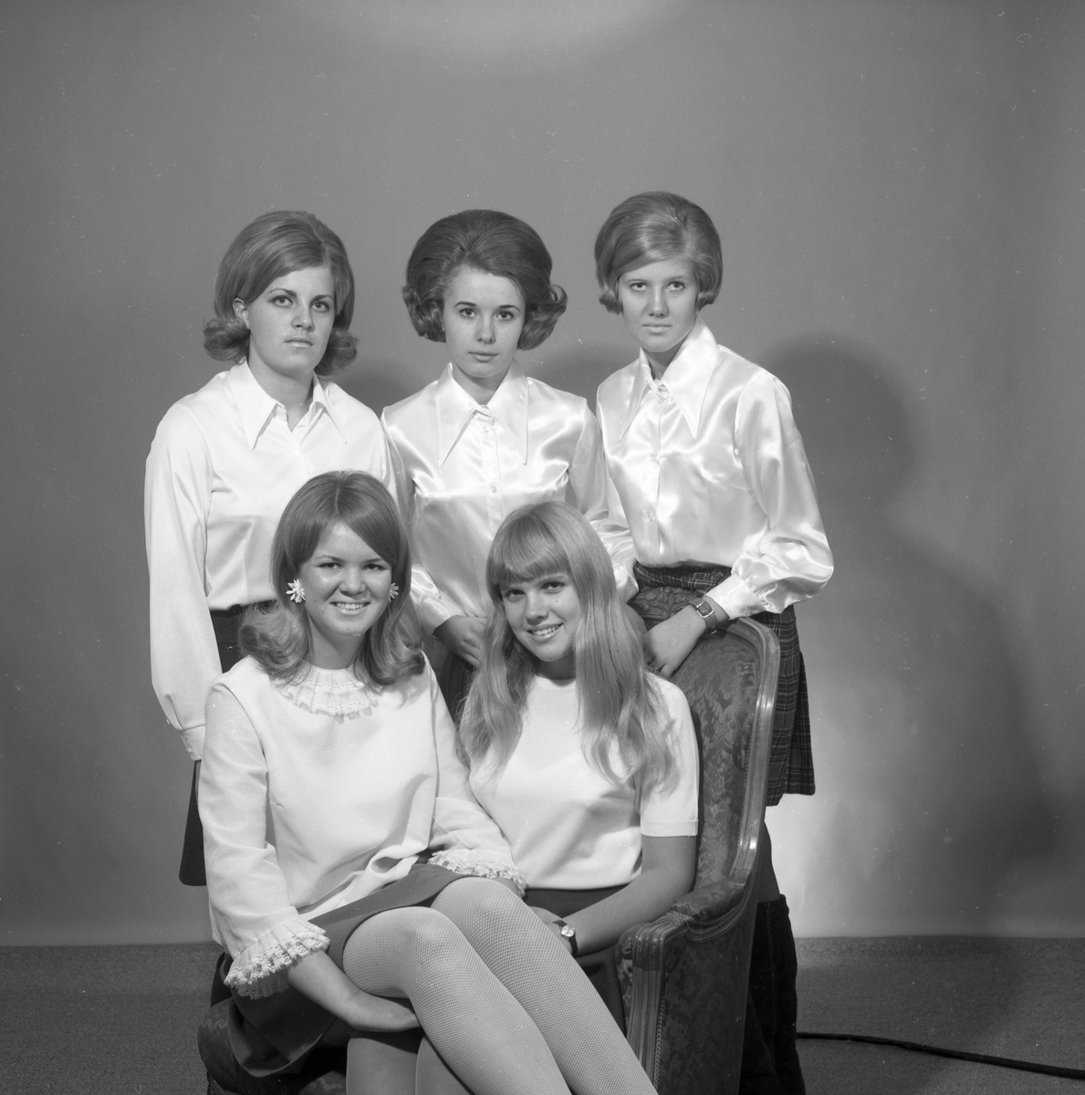 Åmotfors luciakandidater 1968.